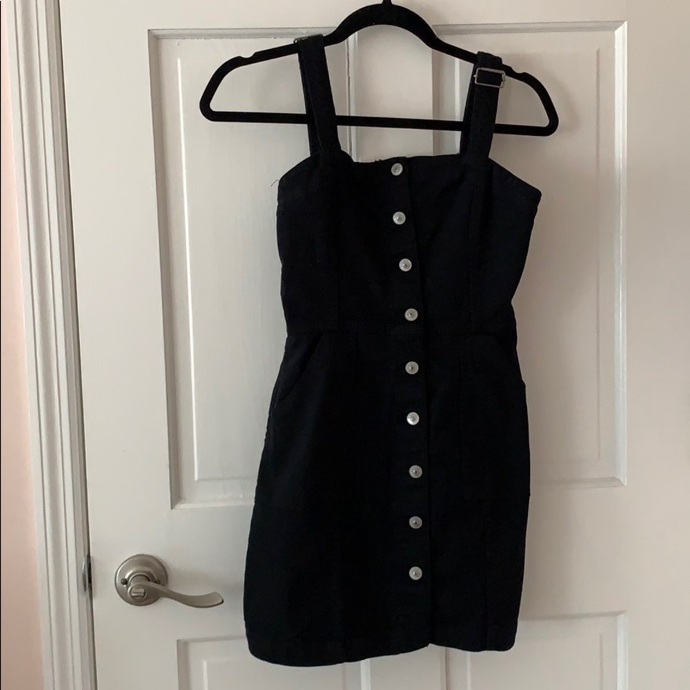 Black jean dress